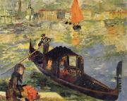 Claude Monet Gondola in Venice oil painting reproduction